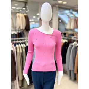 [조이너스]언발란스 넥 큐빅 포인트 니트 JAEU3WSL110