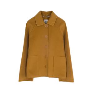 [엘러브] 새상품 에르메스 더블사이드 캐시미어 숏 자켓 34 마롱카라멜 6HA0308