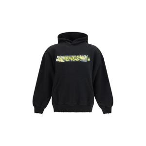 발렌시아가 후드 티셔츠 871956TUVI9 1000 BLACK