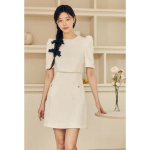 [제이제이 지고트]트위드 퍼프 A라인 원피스 GP4P0OP421