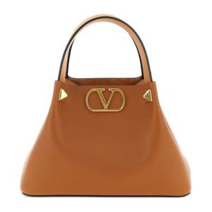 발렌티노 골드 로고 플라크 스몰 토트백 8W2B0T02LSX CAC