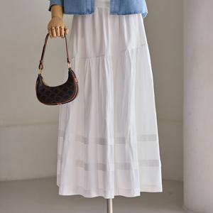 [커스텀에이블] 밴딩 티어드 롱 스커트_T2604SK019A