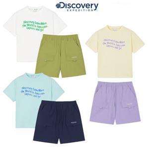 디스커버리키즈 DKAZ19063 레터링 반팔티+4.5부팬츠 2SET