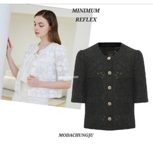 [미니멈]MD 플라워 레이스 5부 자켓  MD MMZBAWJ4080 M_CJ