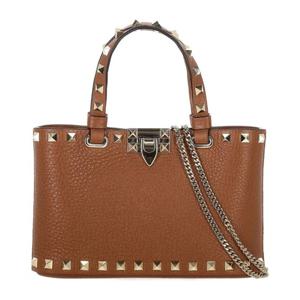 발렌티노 락스터드 페블 가죽 미니 토트백 7W2P0AT0VSH HG5