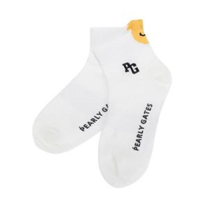 파리게이츠골프양말 PQS 521E1SC002_WH 여성 스마일 포인트 단목 양말