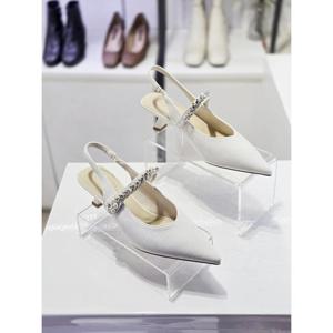 세레스 세이브존03 여성 메리제인 포인트토 진주 비즈 슬링백 힐 5cm AQLR651A-7