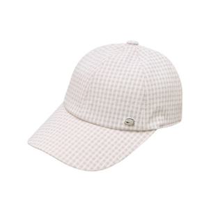 헤지스골프  베이지 여성 그리드 H 심볼 볼캡(HWHE6E103I1)