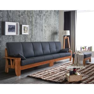 [더젠] 라페노101 천연통가죽 고급원목소파세트(2+2인용/스툴포