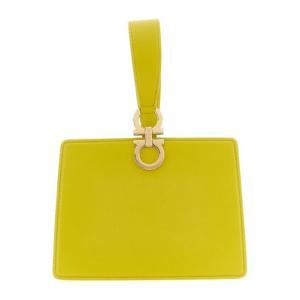 페라가모 간치니 세미 글로스 가죽 미니 클러치 792849 ANTIQUE