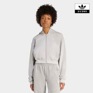 아디다스코리아공식 KE3219 에센셜 프렌치 테리 크롭 지퍼 후디