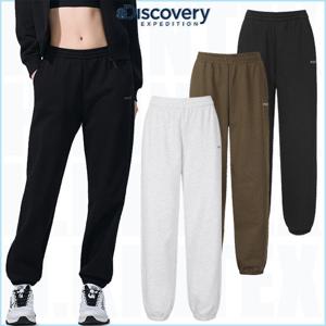 디스커버리 26SS 봄 신상품 DWTP49061 여성 에센셜 니트 트레이닝 테이퍼드 면 조거 팬츠