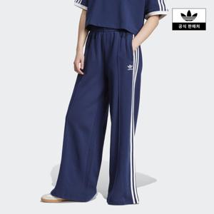아디다스코리아공식 JC5765 3S 루즈 프렌치 테리 와이드 레그 팬츠