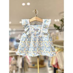 블루독베이비 10 26SS신상(BL)썸머플라워티셔츠(백일돌아기옷) (4631433212)