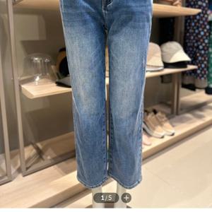 [베네통]백밴딩 일자핏 데님팬츠 BADP6333MD_DG