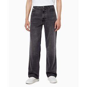 남성 배기핏 차콜 블랙 텐셀 데님 (4RC736G)