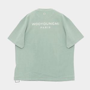 우영미 26SS 백로고 프린트 반팔 남성 티셔츠 W261TS07783M