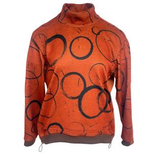 [데시데]써클프린팅 기모터들넥 티셔츠 DPW120