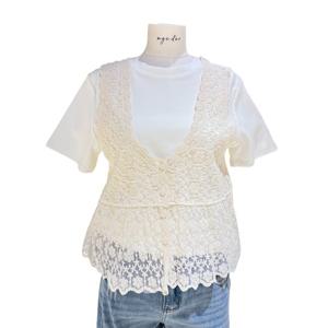 [에이지도르]플라워 레이스 베스트 ALSISUE104