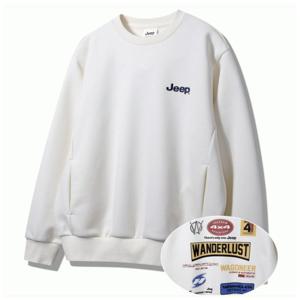 [지프]남녀공용 자동차 백프린트 맨투맨 티셔츠(P1TSU815)