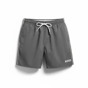 HUGO BOSS 26SS SWIM SHORTS WITH CONTRAST LOGO AND PIPING (50514429-025) (콘트라스트 로고 및 파이핑 스윔 쇼츠)