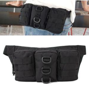 등산필수품 밀리터리 허리가방 검정 남성용파우치