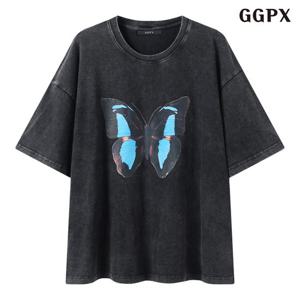 [GGPX]프린팅 라운드 오버핏 반팔 티셔츠 (GQBLW012D)