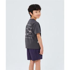 스노우피크 SNOWPEAK APPAREL KIDS 키즈 에어로쿨 가드닝 그래픽 반팔 티셔츠 (S26MKFTS87) Charcoal S26MKFTS87CC 406723