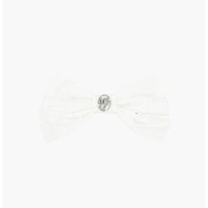 마리떼 W 서클 로고 리본 헤어 핀 MFG46SAC116 WHT BLU BLK