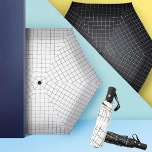 쿨샵 자동 양산 체크패턴 암막양산 자외선차단 양산