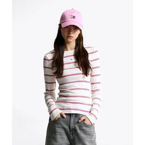 타미진스 TOMMY JEANS 슬림 에센셜 립 롱 슬리브 (T32F7TTO03TWT10FB) T32F7TTO03TWT10FB 453282