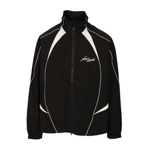 아크네스튜디오 로고 자수 콘트라스트 파이핑 집업 재킷 B90870