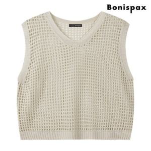 [보니스팍스]루즈핏 메쉬 펀칭 베스트 (XQ2VW001L0)