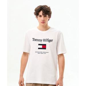 타미힐피거 TOMMY HILFIGER 플래그 엠브로 티셔츠 (T12G0TPO300MT1YBR) T12G0TPO300MT1YBR 454469