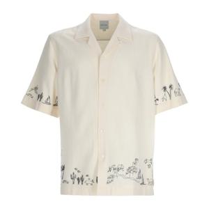 폴스미스 스몰 프린트 모티프 캠프 칼라 셔츠 M1R905UEV03036 0