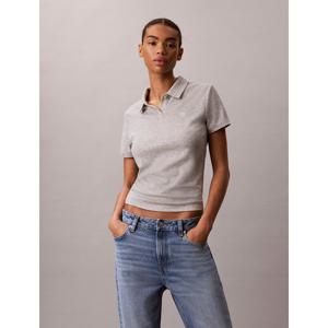 [캘빈클라인 진]여성 CK 슬림핏 카라 반팔티셔츠 그레이 47G249G (47G249G-P7A)