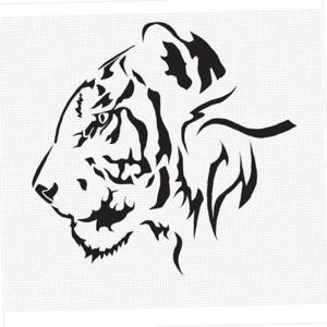 D24 호랑이01 대형 데칼스티커 TKL-20