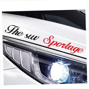 D24 스포티지호환 흘림체 슬로건 로고 데칼스티커