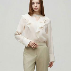 [에고이스트]프릴디테일 페미닌 블라우스 ES1WB262