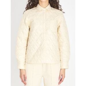 몽클레어 체스트 포켓 다이아몬드 퀼팅 오버셔츠 L10932F000017