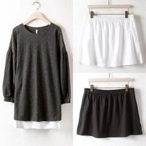 미시옷 빅사이즈 WW 레이어드미니스커트 오버핏 3094H212