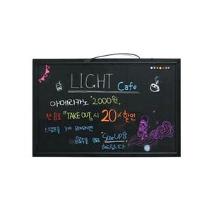[문구] LED 형광 보드판 네온보드 블랙보드 40x60cm 칠판