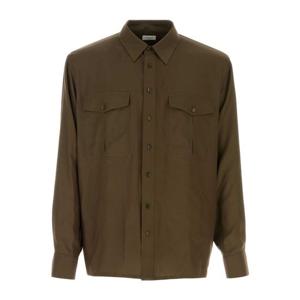 생로랑 체스트 플랩 포켓 실크 셔츠 854249Y1L27 1302