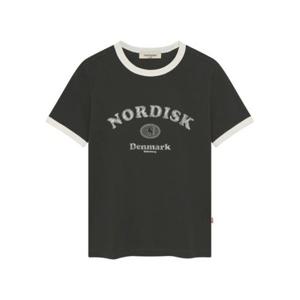 노르디스크 NORDISK 레터링 링거 반팔 티셔츠 - W_Charcoal OWM26247C8 407601
