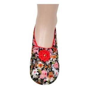 [패션] 꽃나염 망사 여성 덧신 5족세트 SW2407-0003