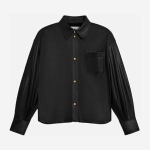 셀린느 골드톤 스냅 버튼 가죽 재킷 RC0DB 194T38NO