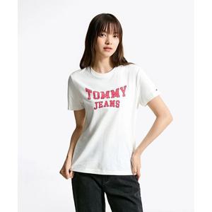 타미진스 TOMMY JEANS 브러시 바시티 티셔츠 (T32F7TTO40TWT1YBL) T32F7TTO40TWT1YBL 453492