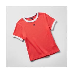 타미진스 TOMMY JEANS 슬림 에센셜 립 티셔츠 (T32G0TTO08TWT1XK3) T32G0TTO08TWT1XK3 453701