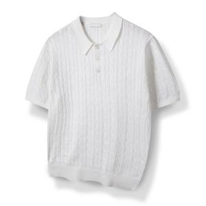 [해리슨] 클래식 기본 카라 니트 반팔 HA-1496 WES1030