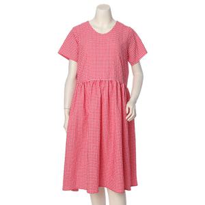 [마더피아]핑크 체크 원피스(ROP8025)